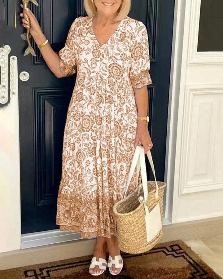Anastasia | Graceful V-Neck Floral
