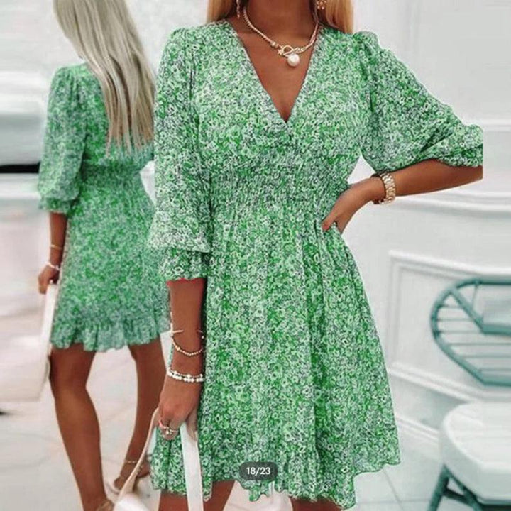 Corisande | Elegant Floral Dress