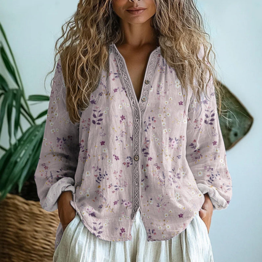 Serena | Lightweight Linen Blouse