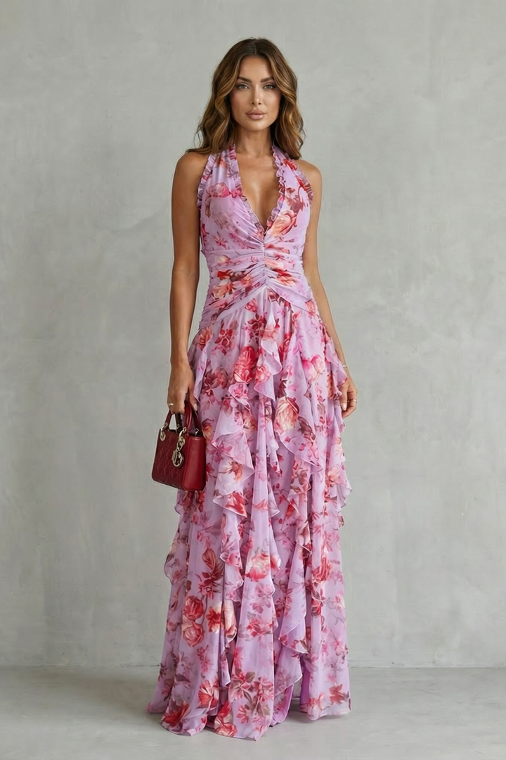 Stella | Halter Maxi Dress