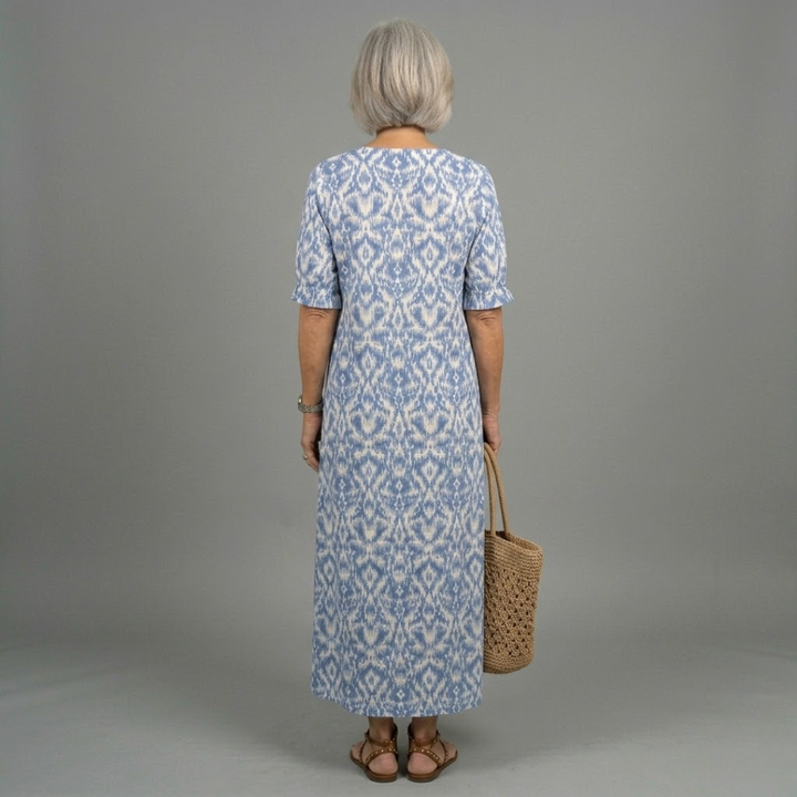 Willow | Bohemian Long Dress with Ethnic Print