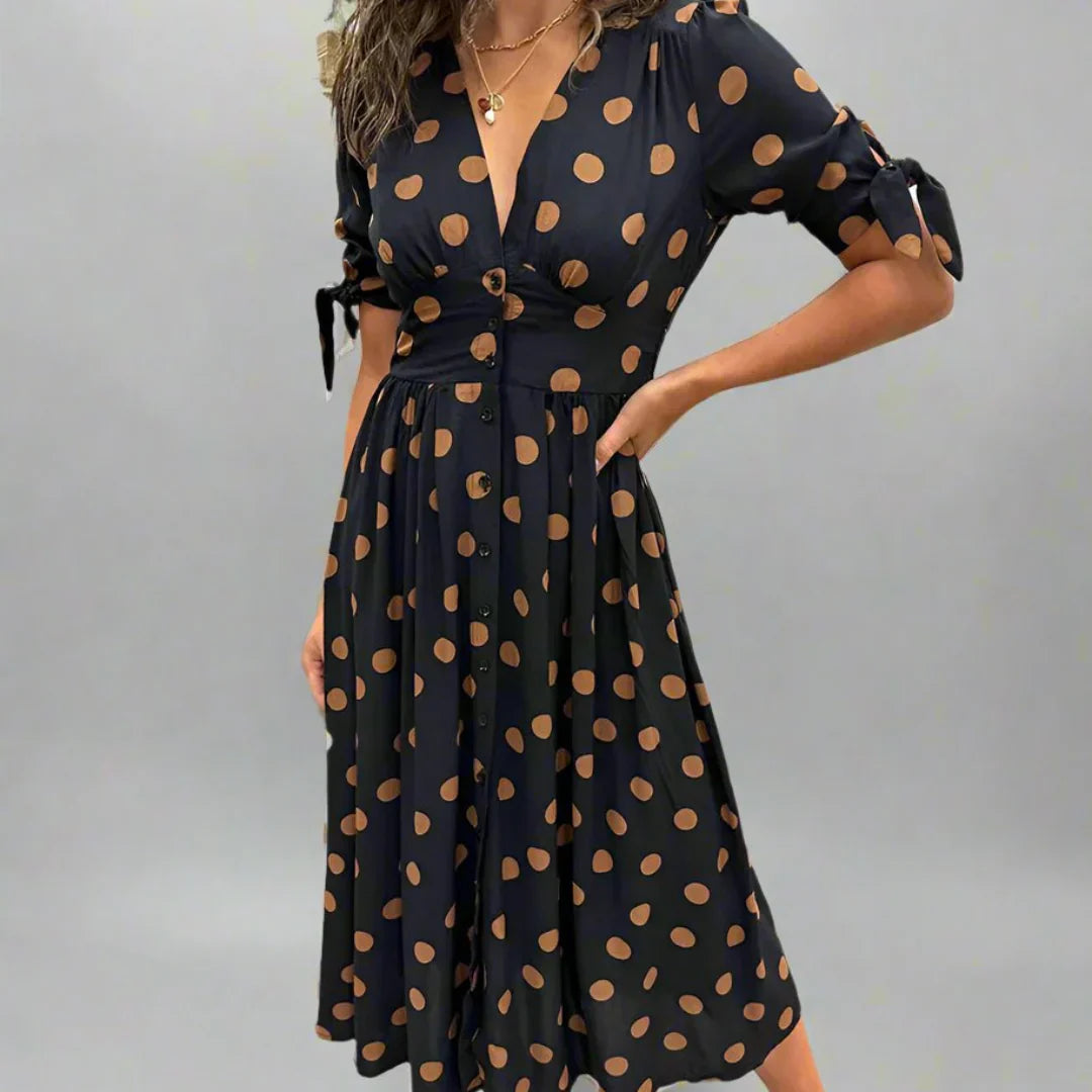 Valentina™ | Modern Polka Dot Dress