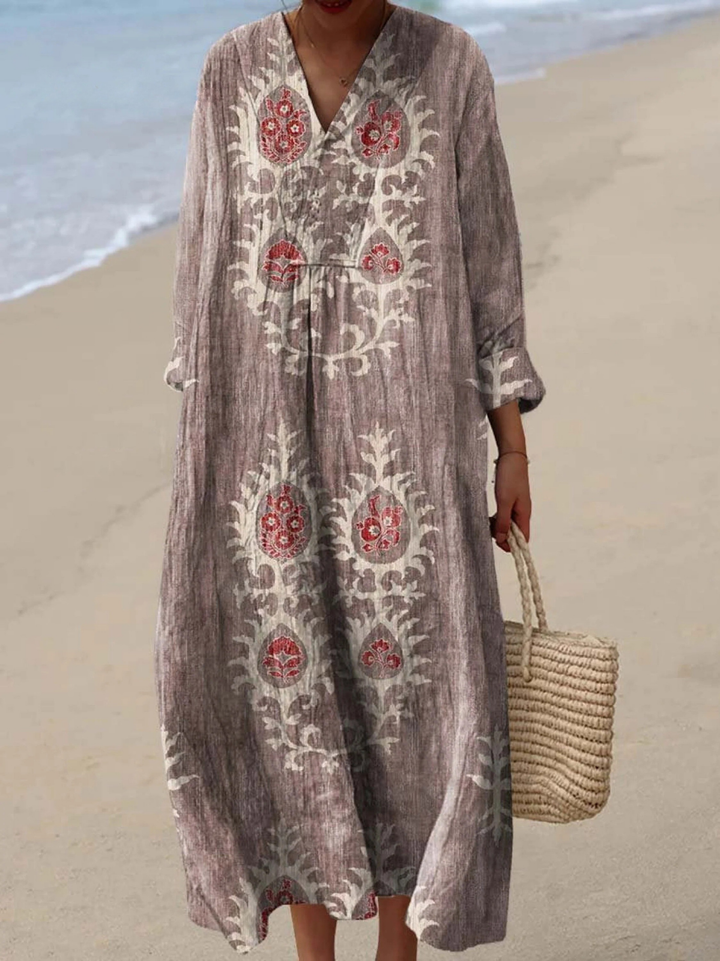 Karina | Airy Spring Dress with Long Sleeves