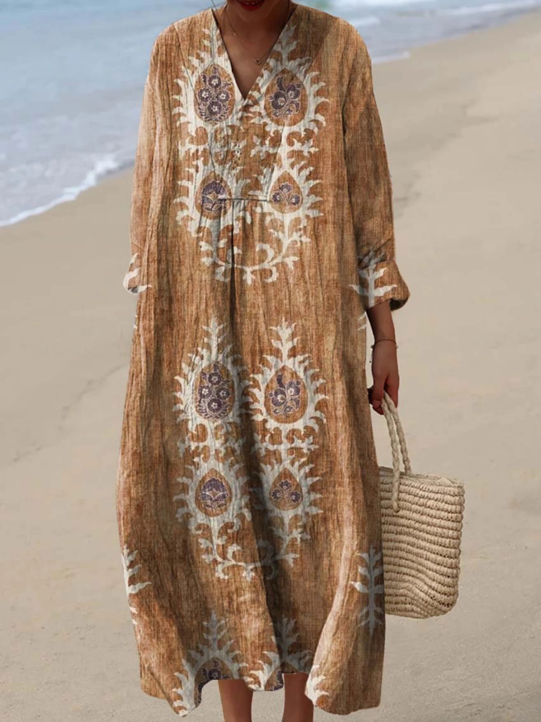 Karina | Airy Spring Dress with Long Sleeves