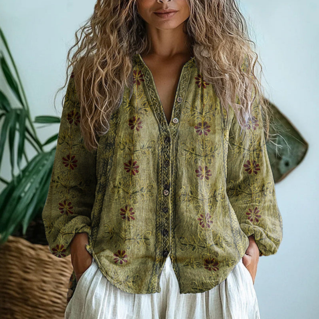 Serena | Lightweight Linen Blouse