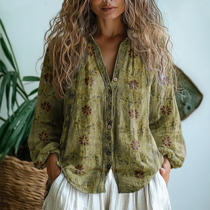 Serena | Lightweight Linen Blouse