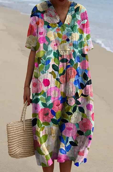 Briana  | Summer Breeze Print Dress