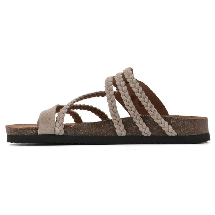 Spencer | Braided Cork Sandals