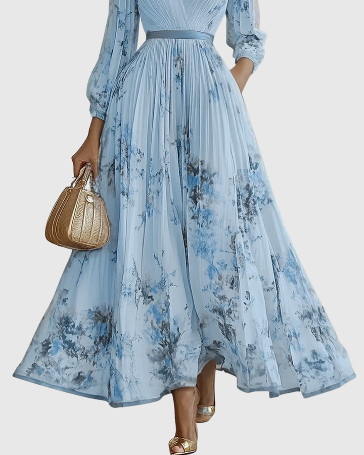 Caitlin | Elegant Pleated Maxi Dress