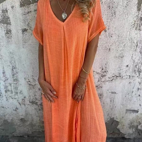 Marisol | Flowy Maxi Dress with V-Neck
