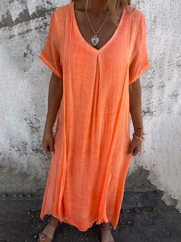 Marisol | Flowy Maxi Dress with V-Neck