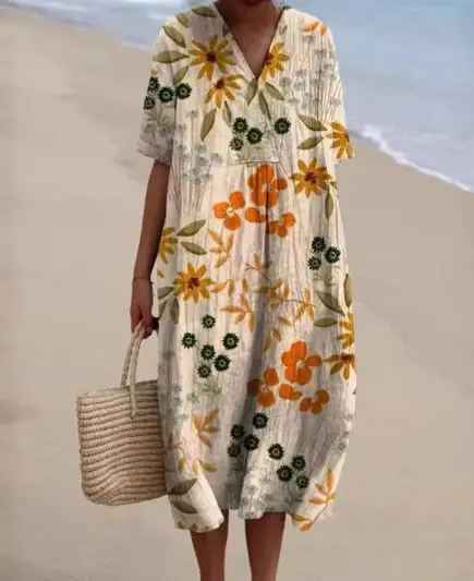 Briana  | Summer Breeze Print Dress