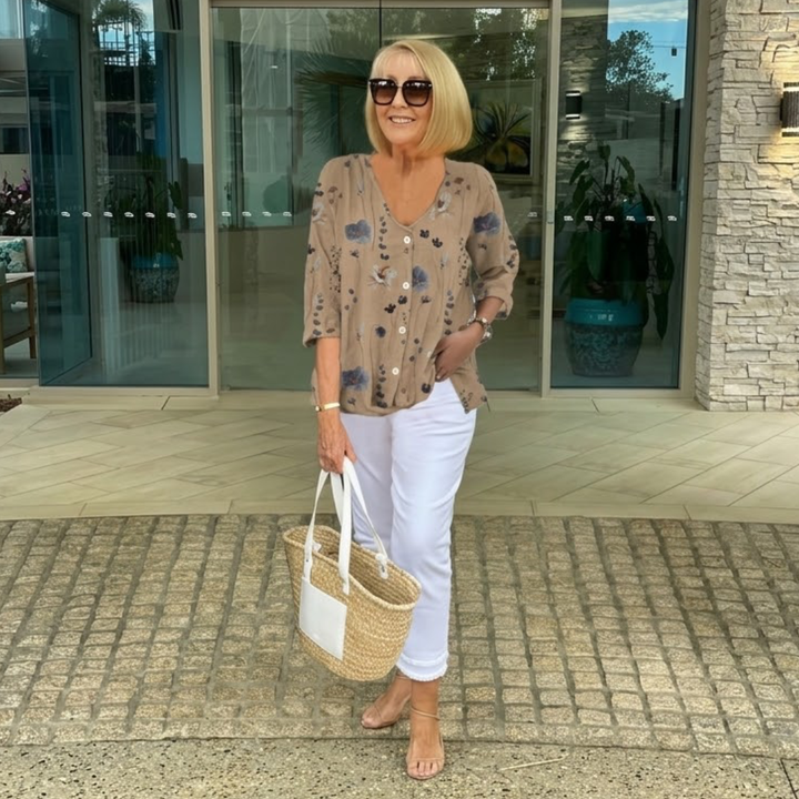 Dawn | Three Quarter Sleeve Blouse