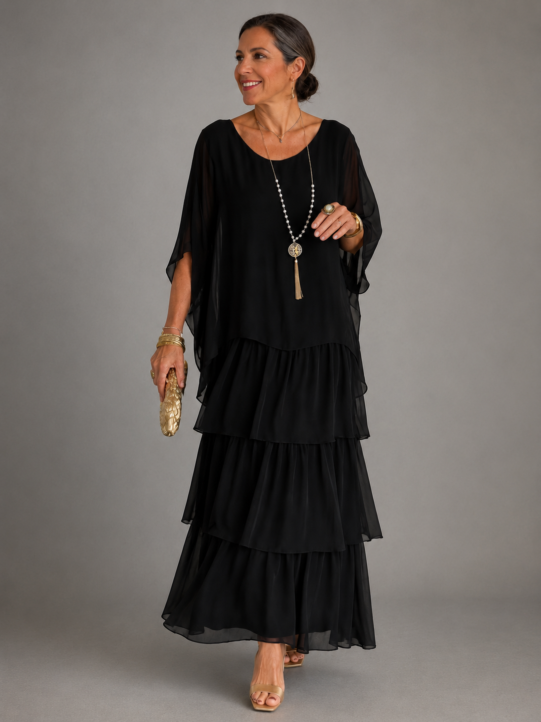 Paula™ | Elegant Flowing Maxi Dress