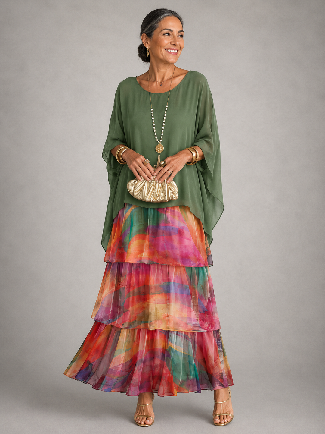 Paula™ | Elegant Flowing Maxi Dress