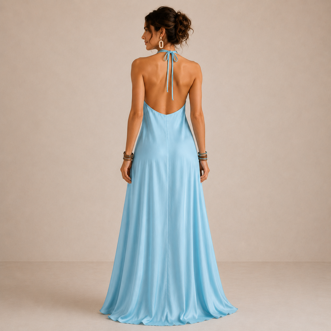 ALINA | Maxi Halter Dress