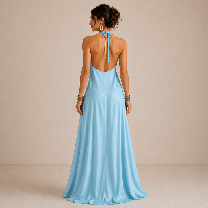 ALINA | Maxi Halter Dress