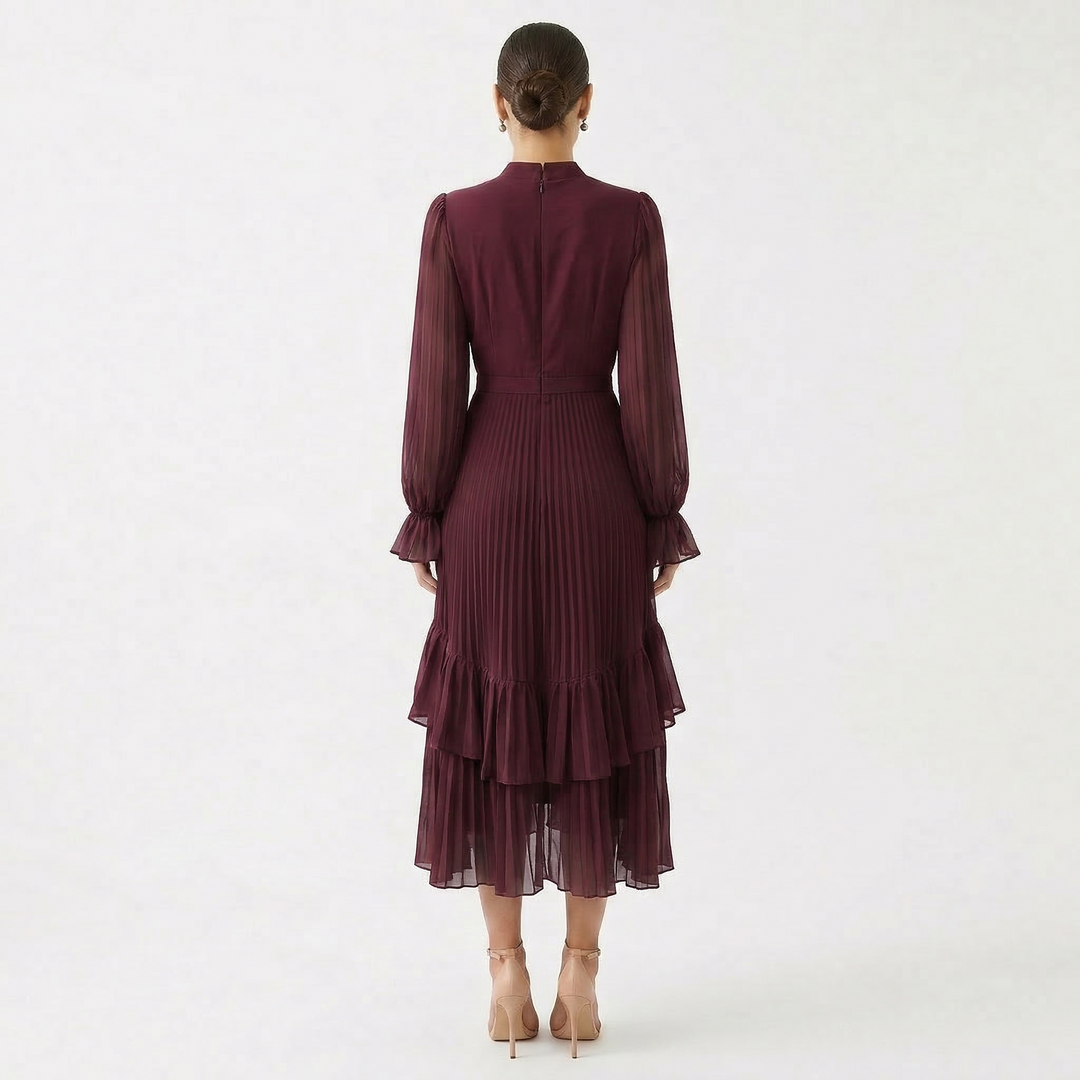 Melanie - Dress with Pleats and Wide Sleeves