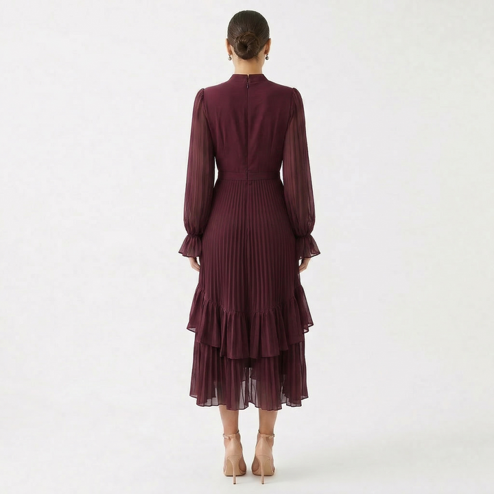Melanie - Dress with Pleats and Wide Sleeves