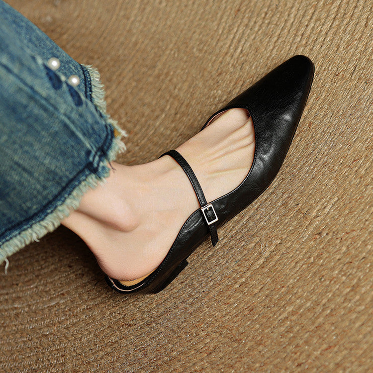 Genuine Leather Mules