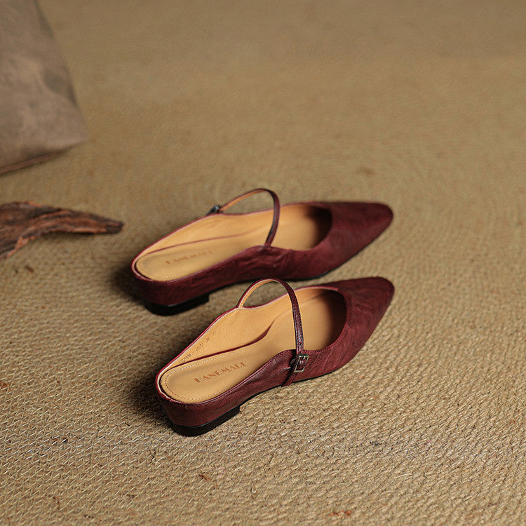 Genuine Leather Mules
