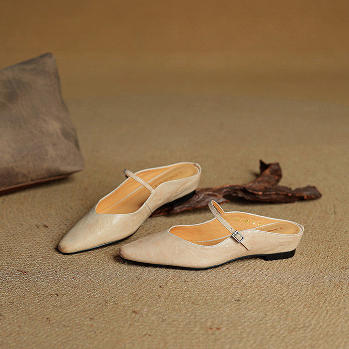 Genuine Leather Mules
