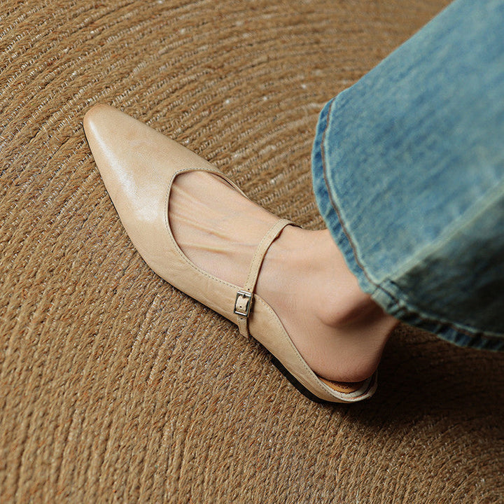 Genuine Leather Mules