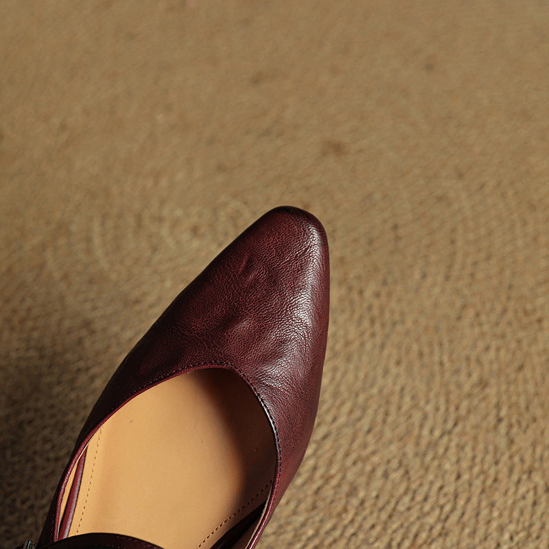 Genuine Leather Mules