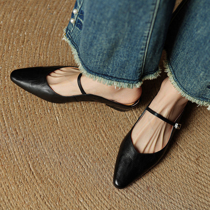 Genuine Leather Mules