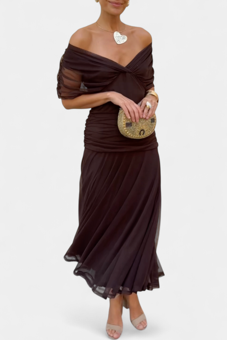 Florendra™ | Floral Long Dress V-Neck