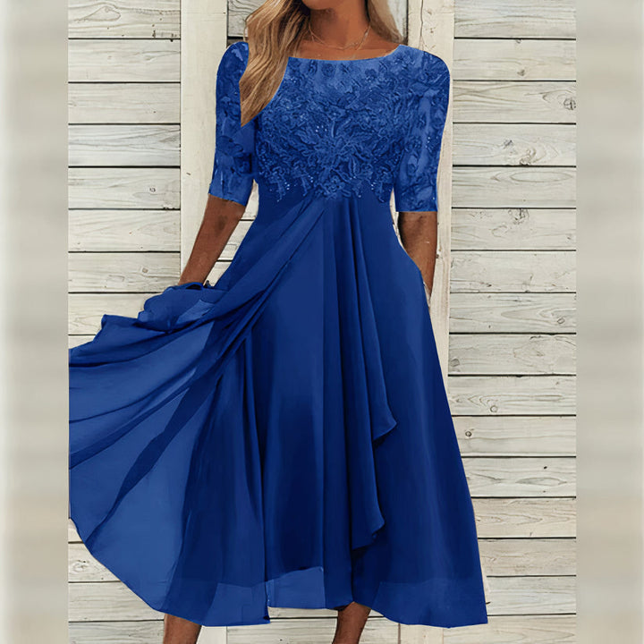 Harper™ | Elegant lace midi dress
