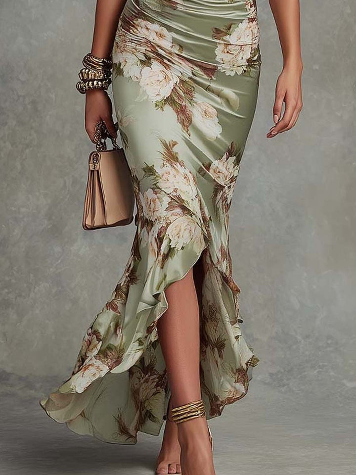 ANASTELLE | Satin Maxi