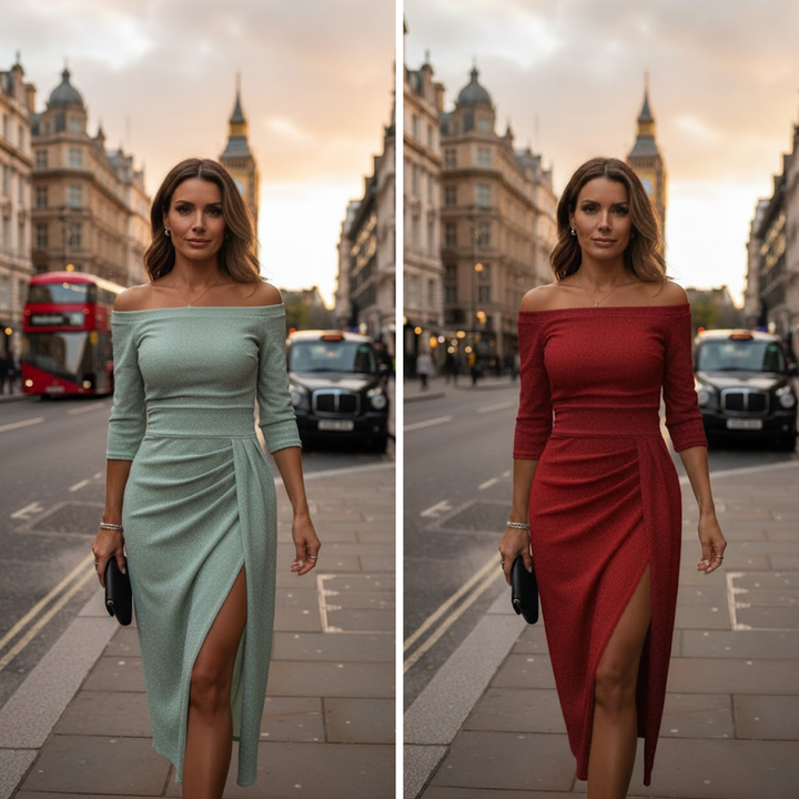 Stella™ | Maxi Dress with Halter Neck
