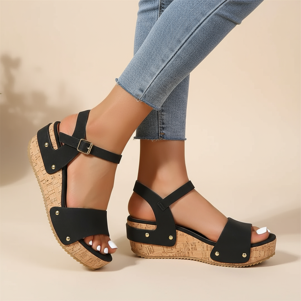 Freya™ | Chic Wedge Sandals
