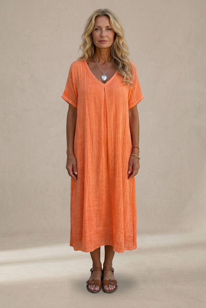 Marisol | Flowy Maxi Dress with V-Neck