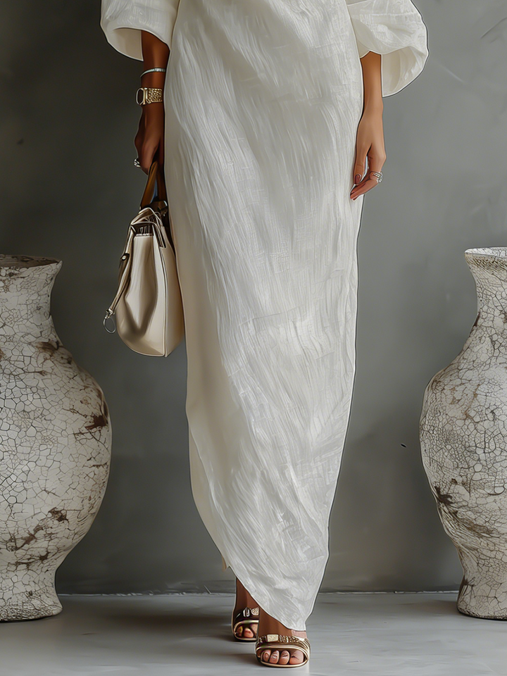 ONE-SHOULDER MAXI DRESS