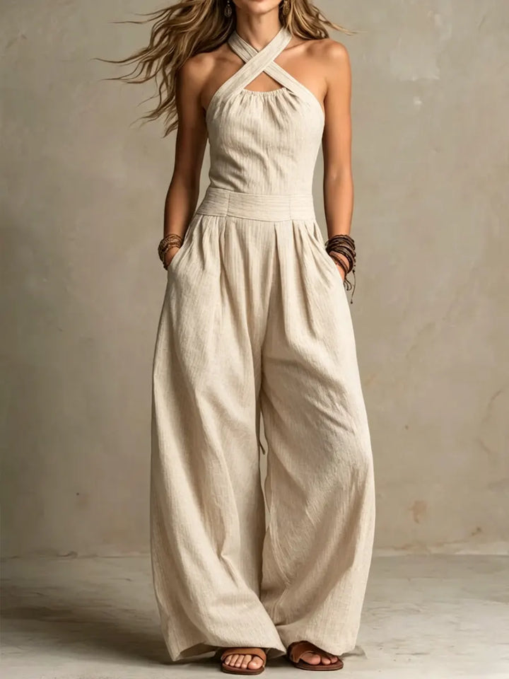Bianca | Elegant Linen-Cotton Jumpsuit